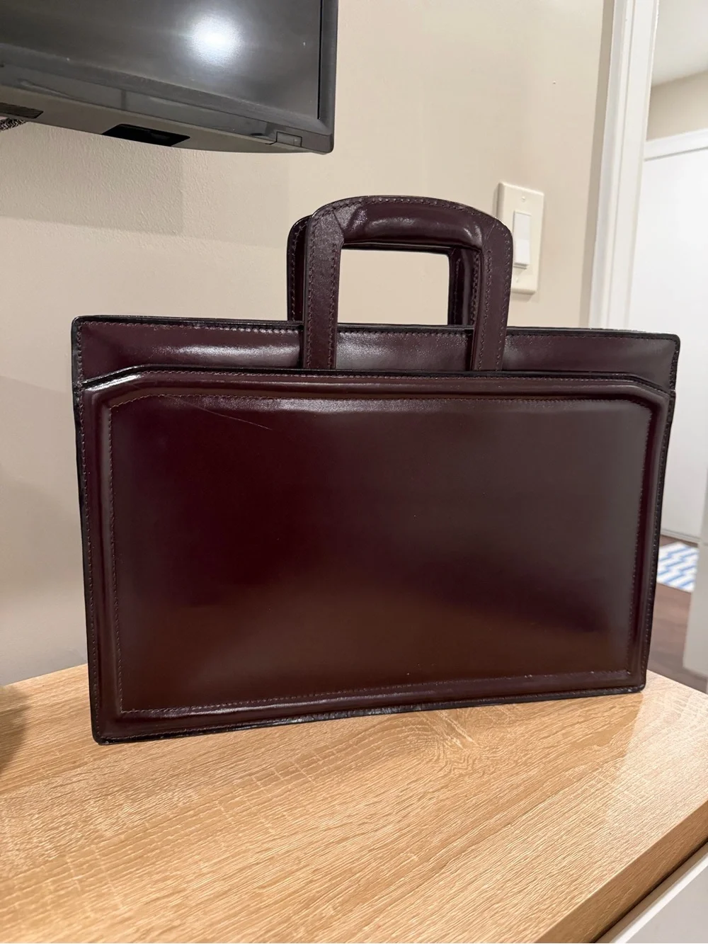 Vintage Leather Executive Binder / Briefcase